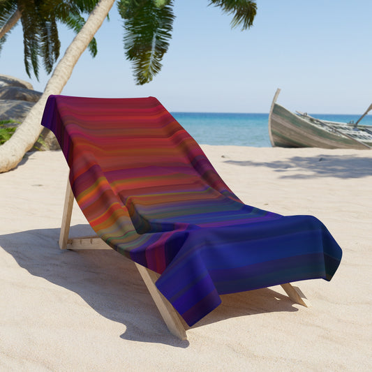 Vibrant Striped Beach Towel for Summer Fun, Poolside Essentials, Gift for Beach Lovers, Vacation Must-Have, Picnic Blanket