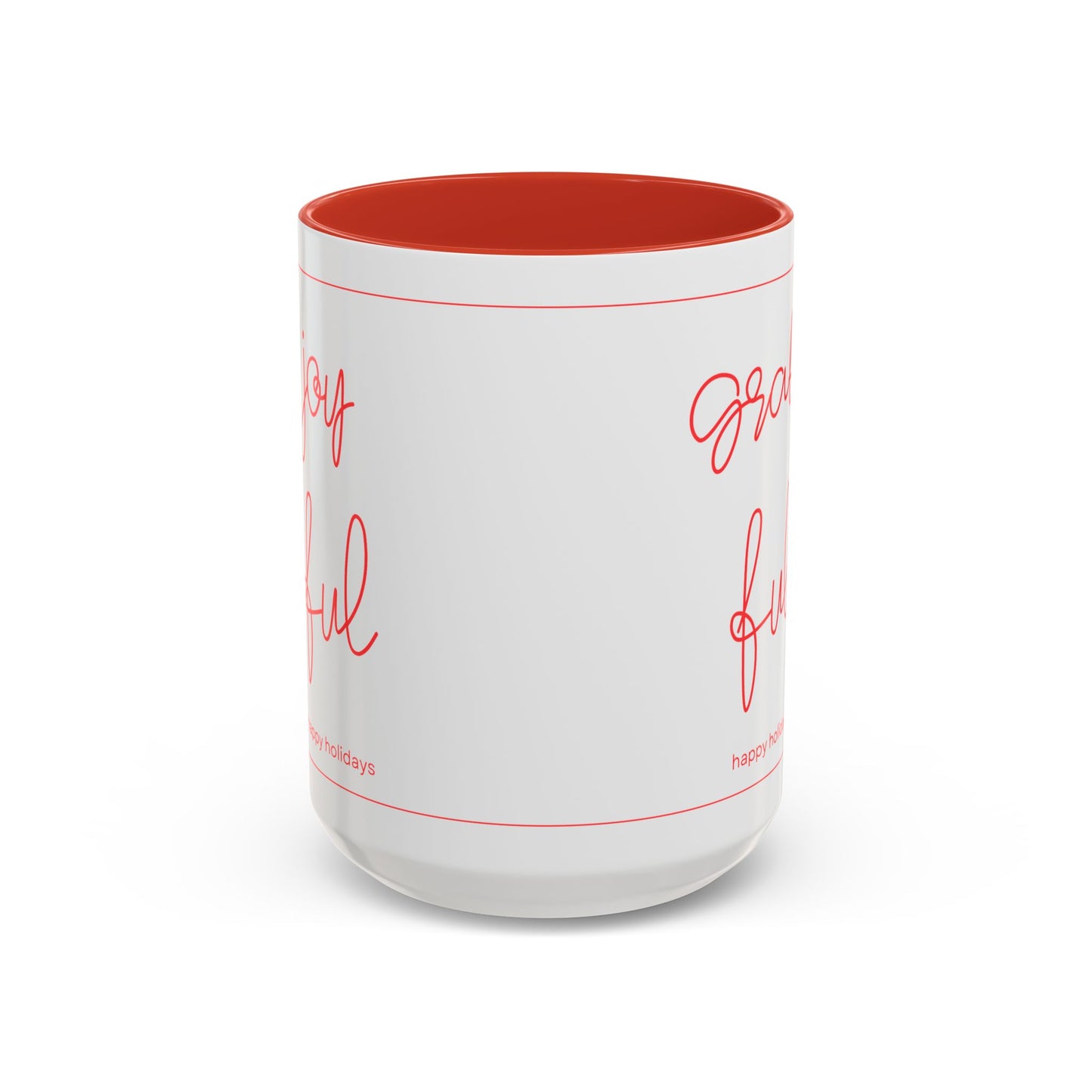 Grateful Accent Coffee Mug | Cozy Gift, Holiday Mug, Christmas, Personalized Coffee Cup, Warm Home Decor