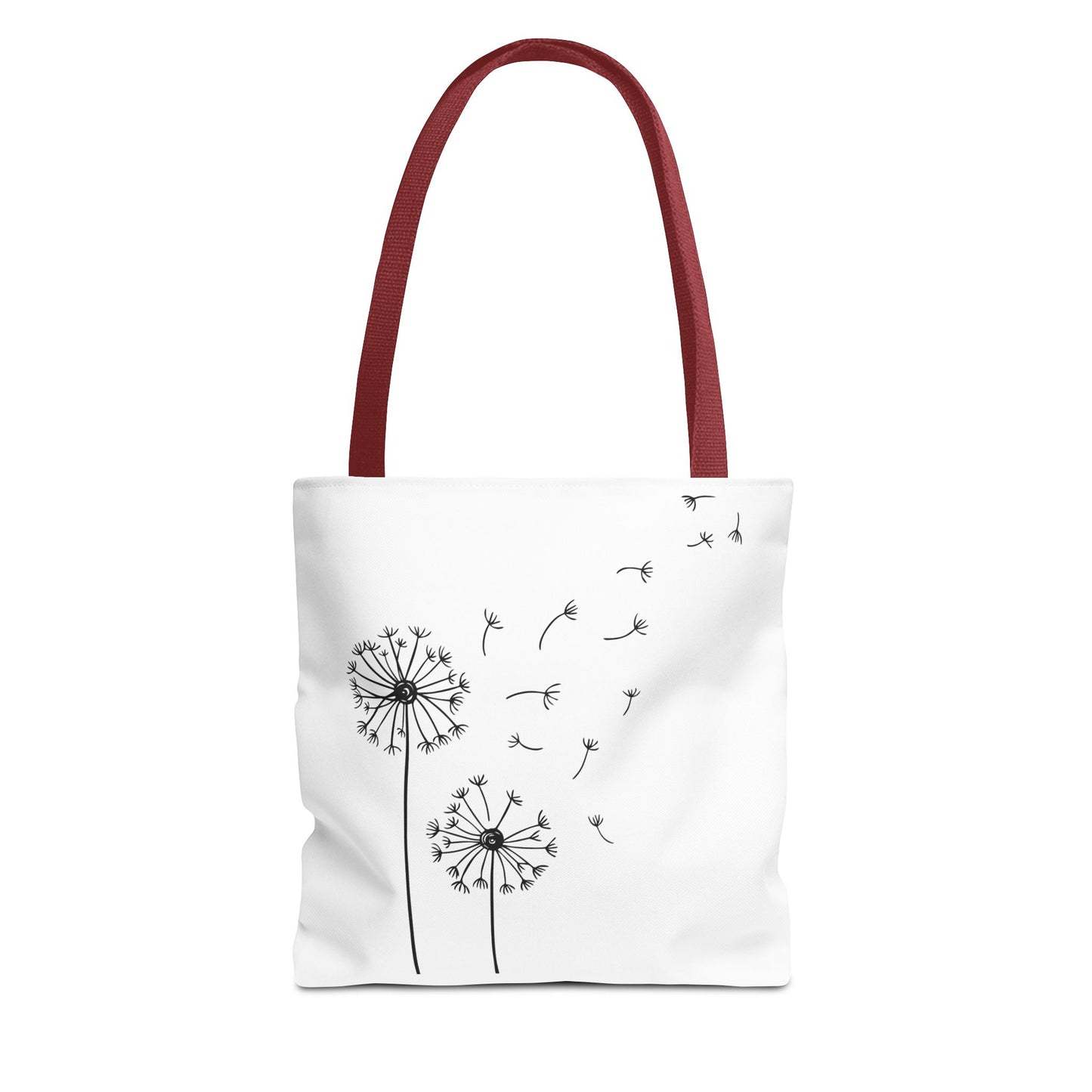 Dandelion & Floral Tote Bag, Boho Chic Eco-Friendly Bag, Gift for Her, Stay With Me Design, Nature Lover's Accessory, Shopping Bag