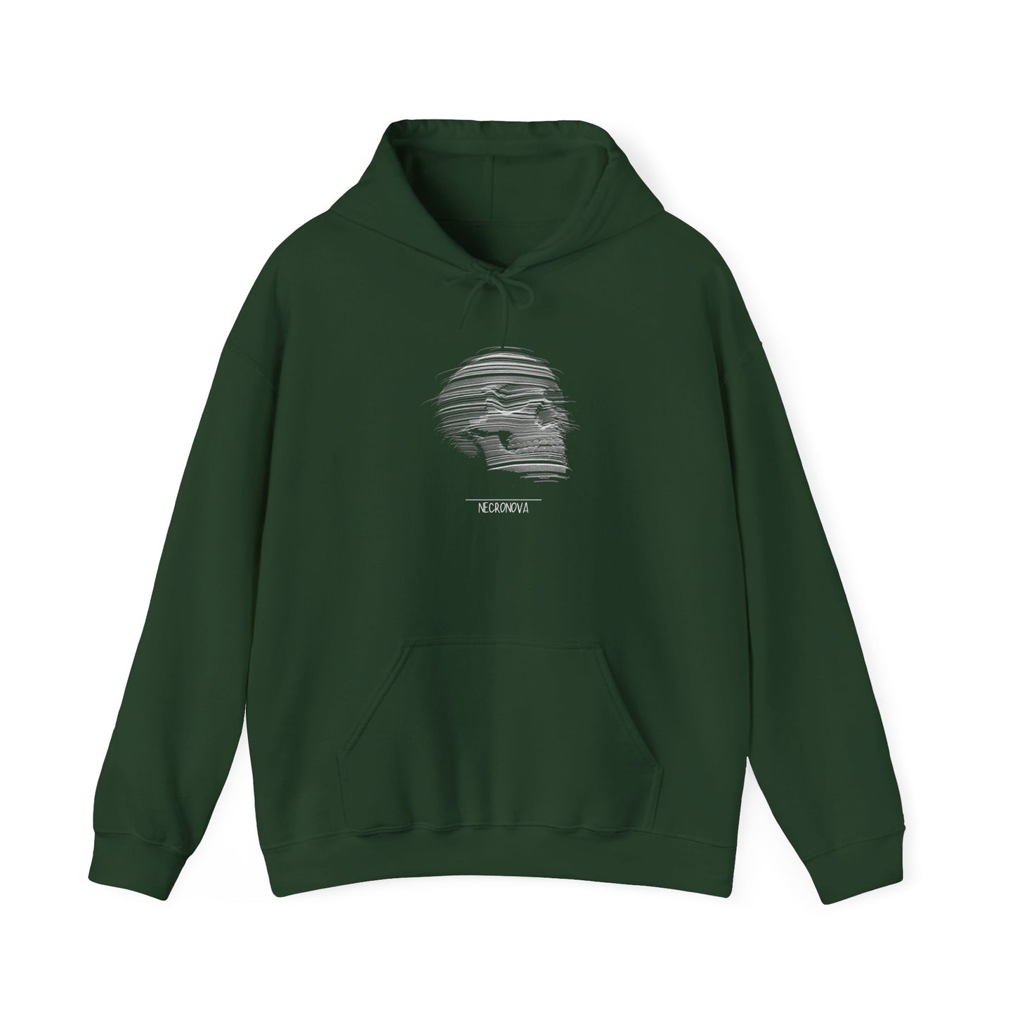 Edgy Skull Graphic Hoodie - Unisex Heavy Blend™ Sweatshirt, Streetwear, Black Hoodie, Gift for Him/Her, Cool Fall Fashion