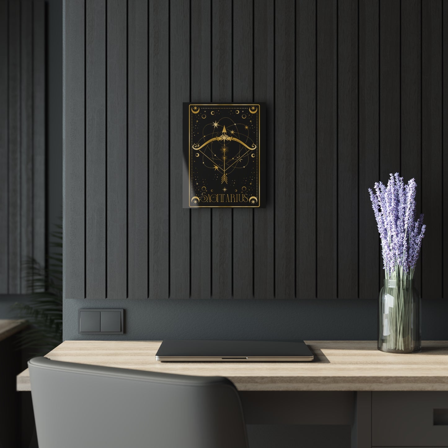 Sagittarius Zodiac Acrylic Wall Art Print  Astrology Decor for Home, Zodiac Gift, Modern Wall Art, Celestial Decor, Star Sign Decor