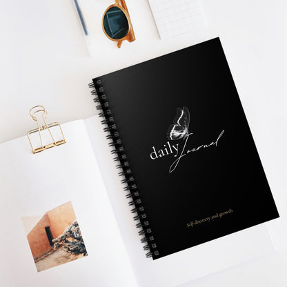 Elegant Daily Journal - Self-Discovery and Growth, Guided Writing Notebook, Personalized Planner, Inspirational Gift, Self-Care Journal