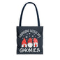 Hanging With My Gnomies Tote Bag, Cute Gnome Shopping Bag, Funny Tote for Gnome Lovers, Holiday Gift, Eco-Friendly Reusable Bag