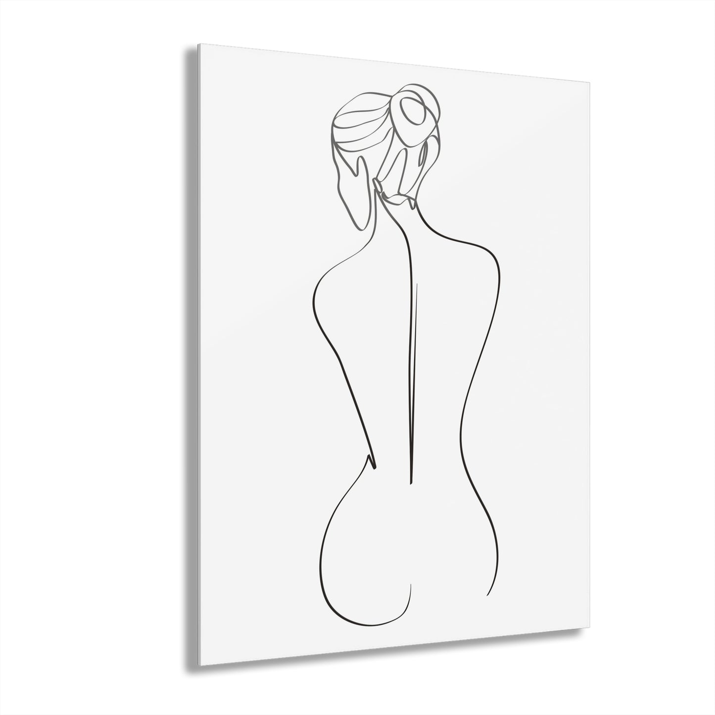 Elegant Line Art Acrylic Print, Modern Home Decor, Minimalist Wall Art, French Cleat Hanging, Gift for Her, Contemporary Design