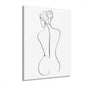 Elegant Line Art Acrylic Print, Modern Home Decor, Minimalist Wall Art, French Cleat Hanging, Gift for Her, Contemporary Design