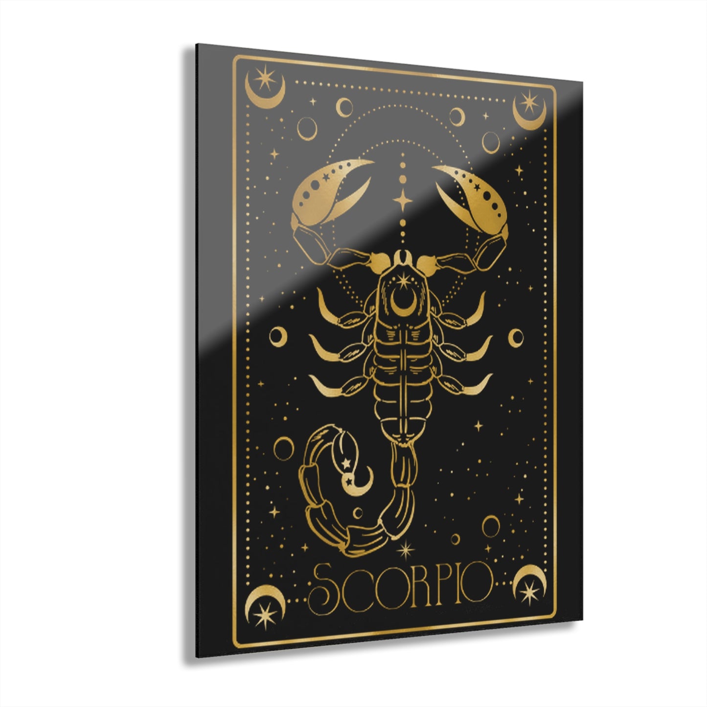 Scorpio Zodiac Acrylic Print, Astrology Wall Art, Unique Home Decor, Gift for Astrology Lovers, Modern Minimalist Hanging