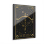 Sagittarius Zodiac Acrylic Wall Art Print  Astrology Decor for Home, Zodiac Gift, Modern Wall Art, Celestial Decor, Star Sign Decor