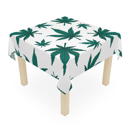 Cannabis Leaf Tablecloth, Boho Home Decor, Kitchen Dining, Party Accessory, Eco-Friendly Table Cover, Gifts for Her