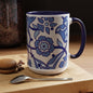 Elegant Floral Accent Coffee Mug, Perfect Gift for Tea Lovers, Kitchen Decor, Mother's Day, Home Office, Flower Lover