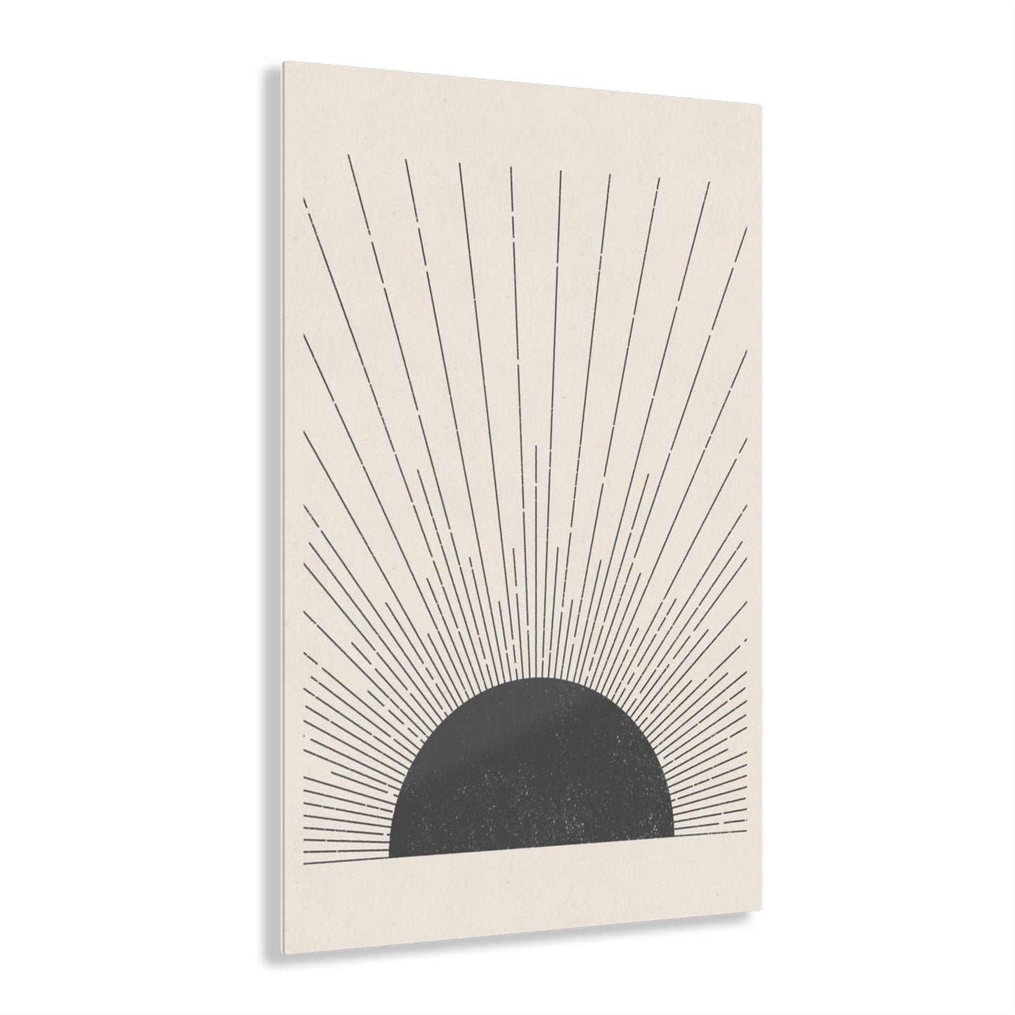 Boho Sunset - Abstract Sunburst Acrylic Print Wall Art, Modern Home Decor, Minimalist Artwork, Gift for Nature Lovers, Boho Decor